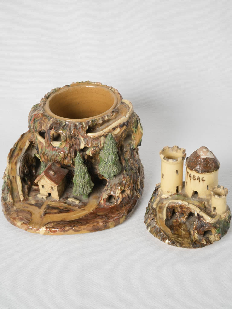 Old-world, Delicate, French Alps, Ceramic, Tobacco Pot