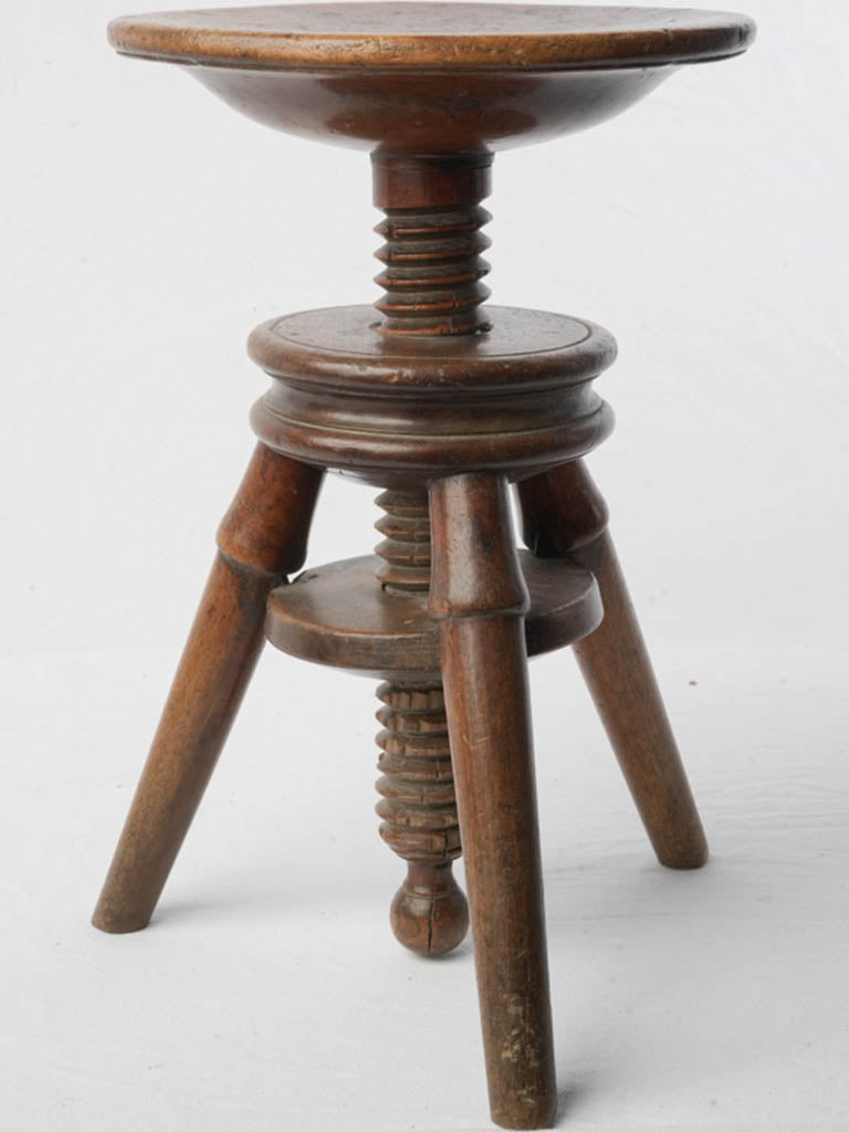 Historic splayed-leg craftsman stool  