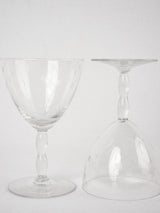 Refined etched crystal stemware collection