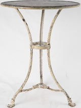 Antique clawfoot French garden table