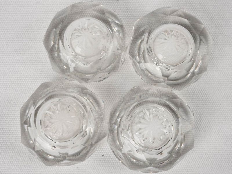 4 Baccarat salt & pepper cellars 2¾"
