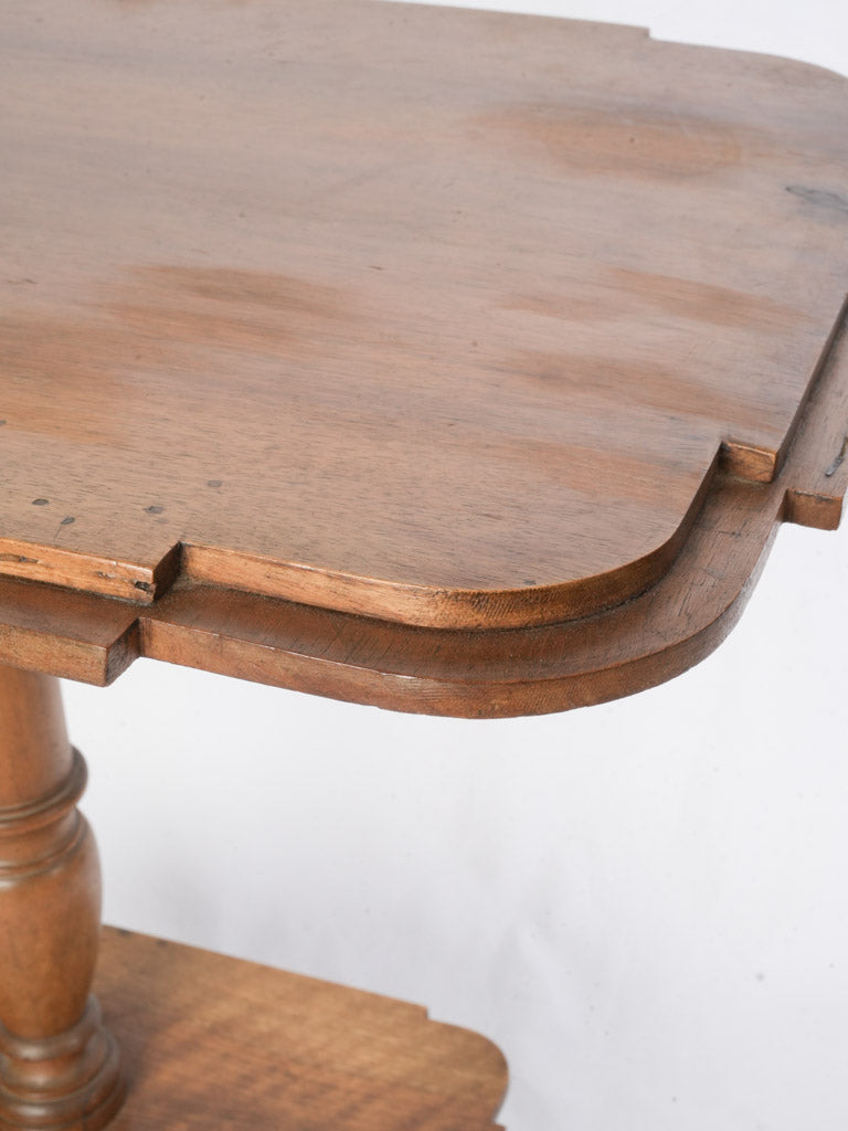 Patina-rich walnut gueridon  