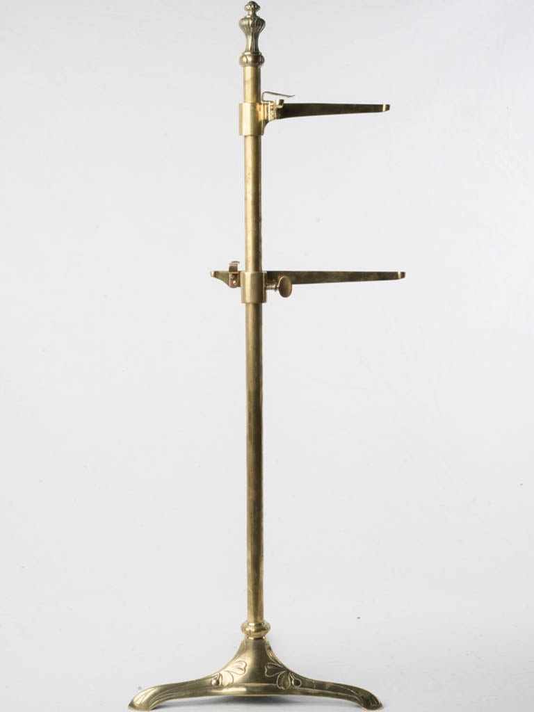 Timeless patina brass stand