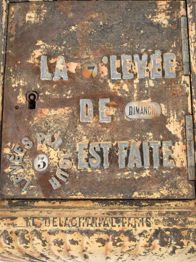 Rare French mailbox with lever
