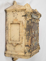 Vintage Delachanal yellow letterbox patina