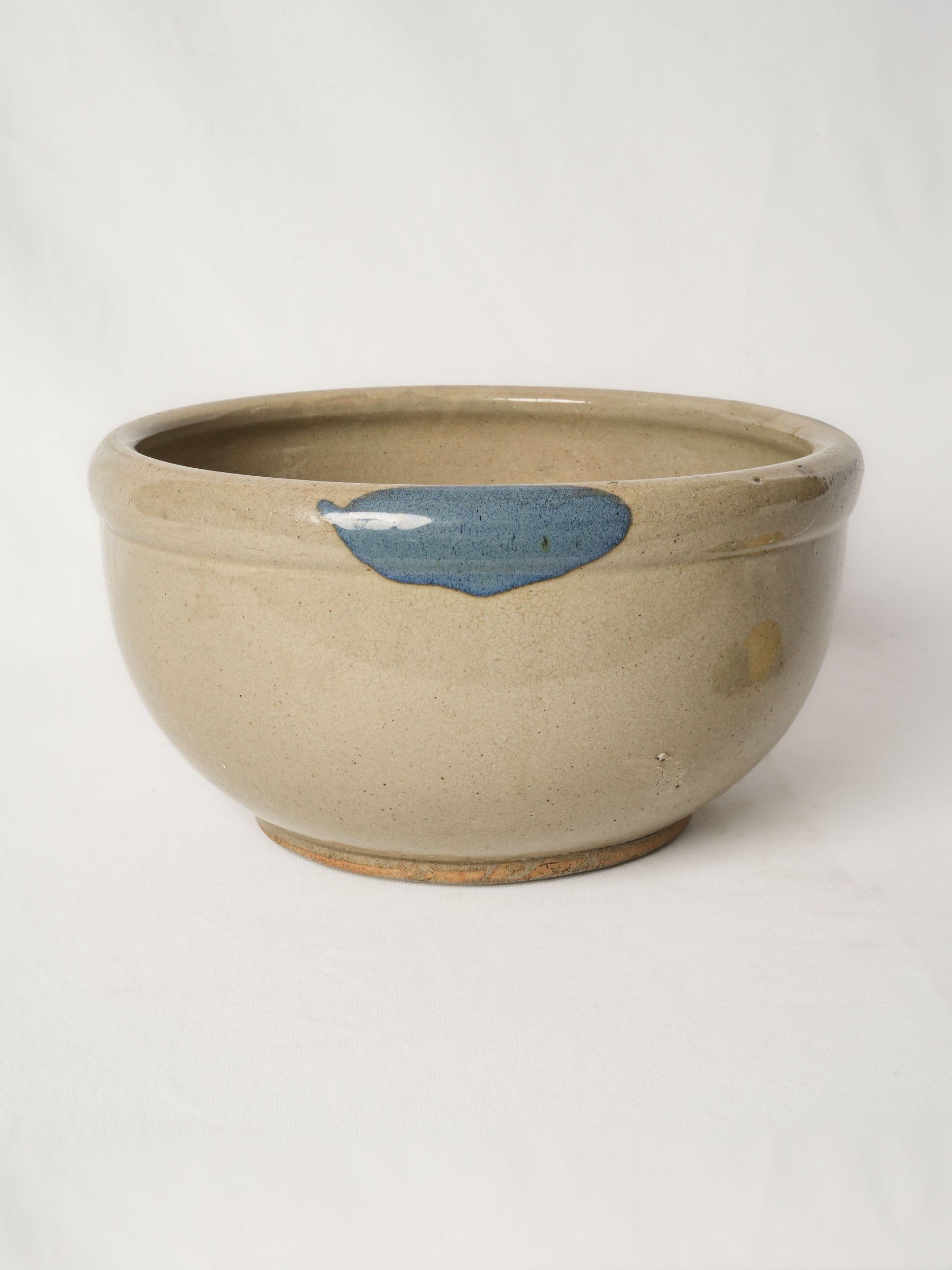 Large Handmade Vintage Japanese Ceramic Serving Bowl 13"