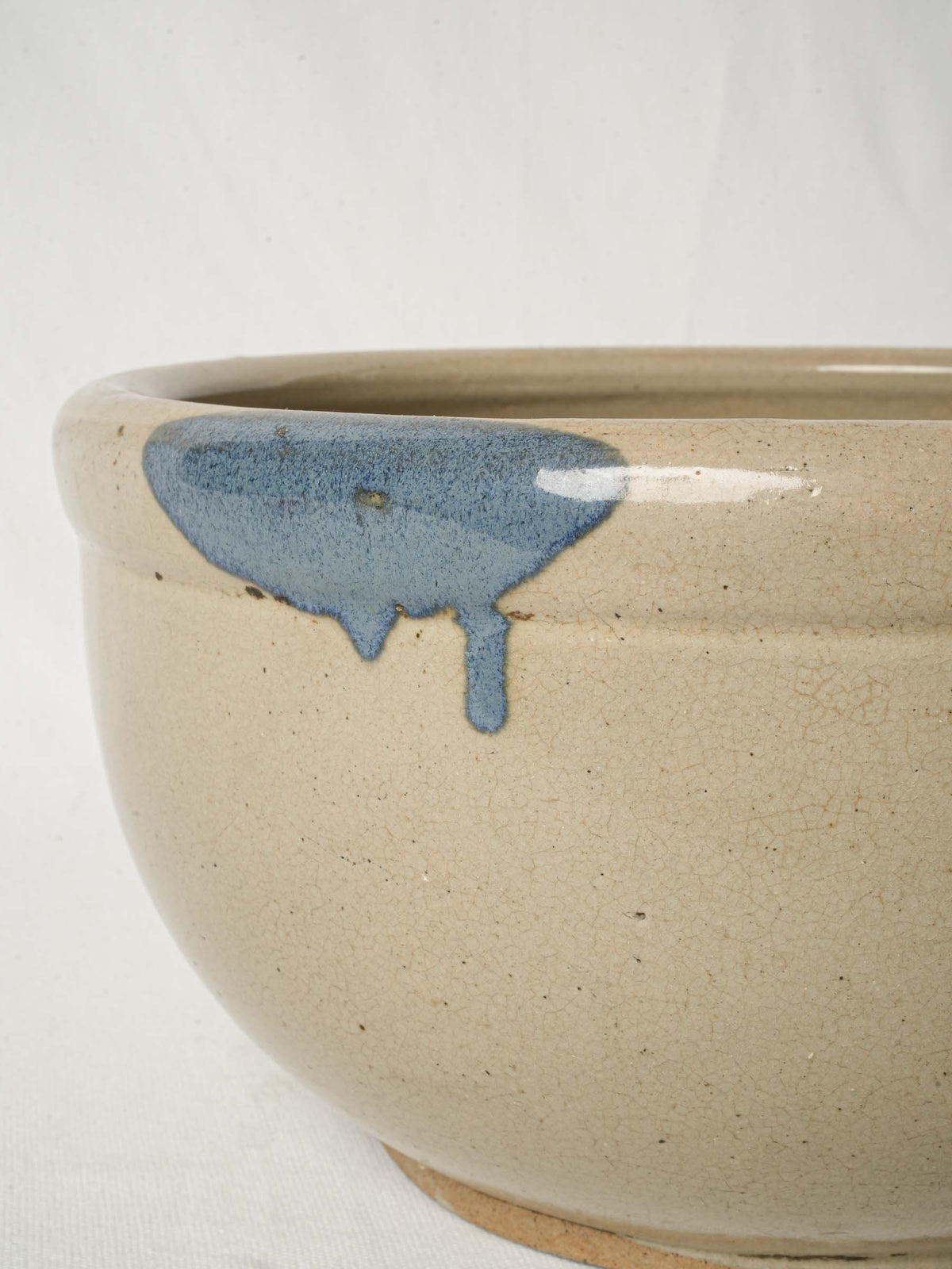 Large Handmade Vintage Japanese Ceramic Serving Bowl 13"