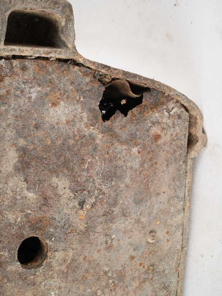 Weighty yellowed historic letterbox patina