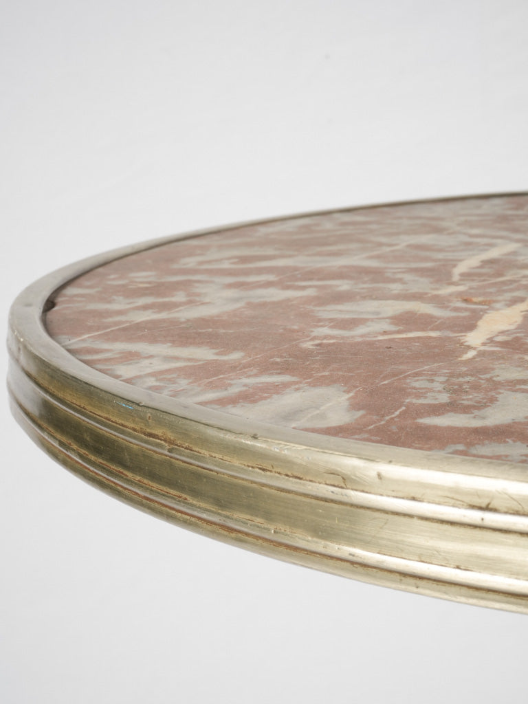 Elegant French café marble table