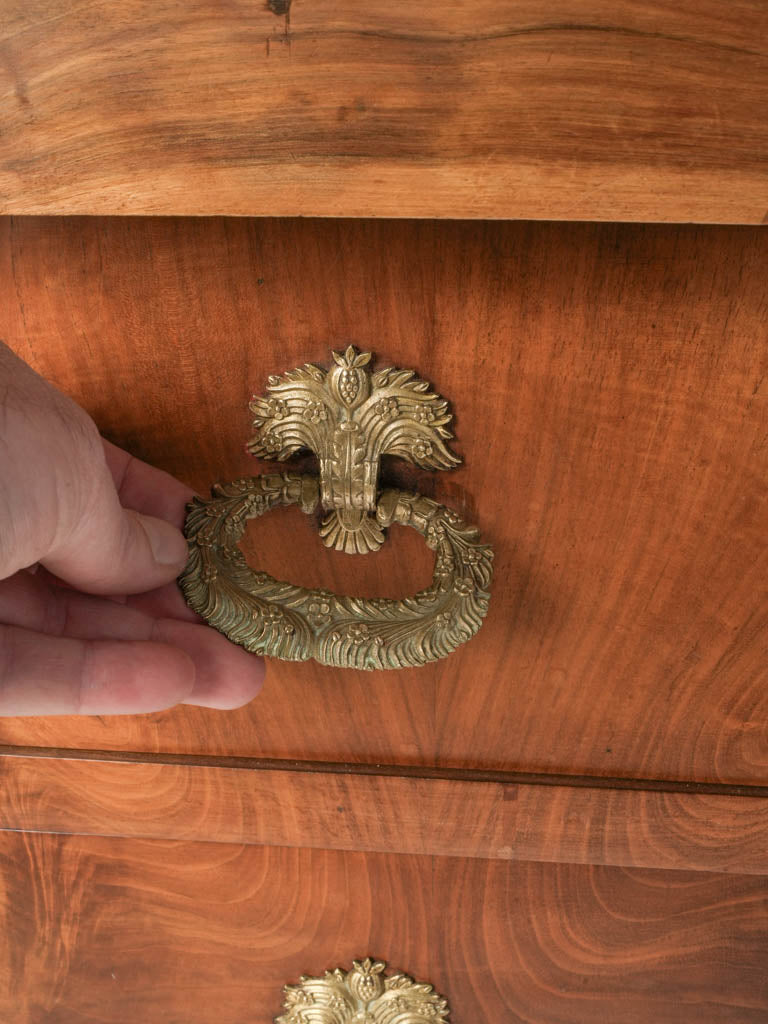 Classic French burr walnut dresser  