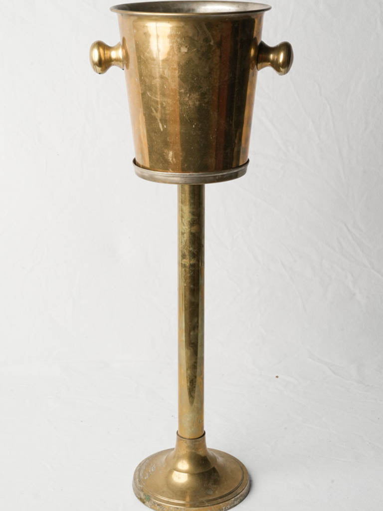Vintage French brass champagne bucket  