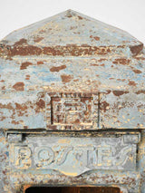 Early 20th-Century French Post Box w/ Blue Patina