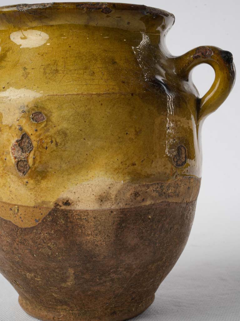 Distinctive handcrafted terracotta vintage pot  