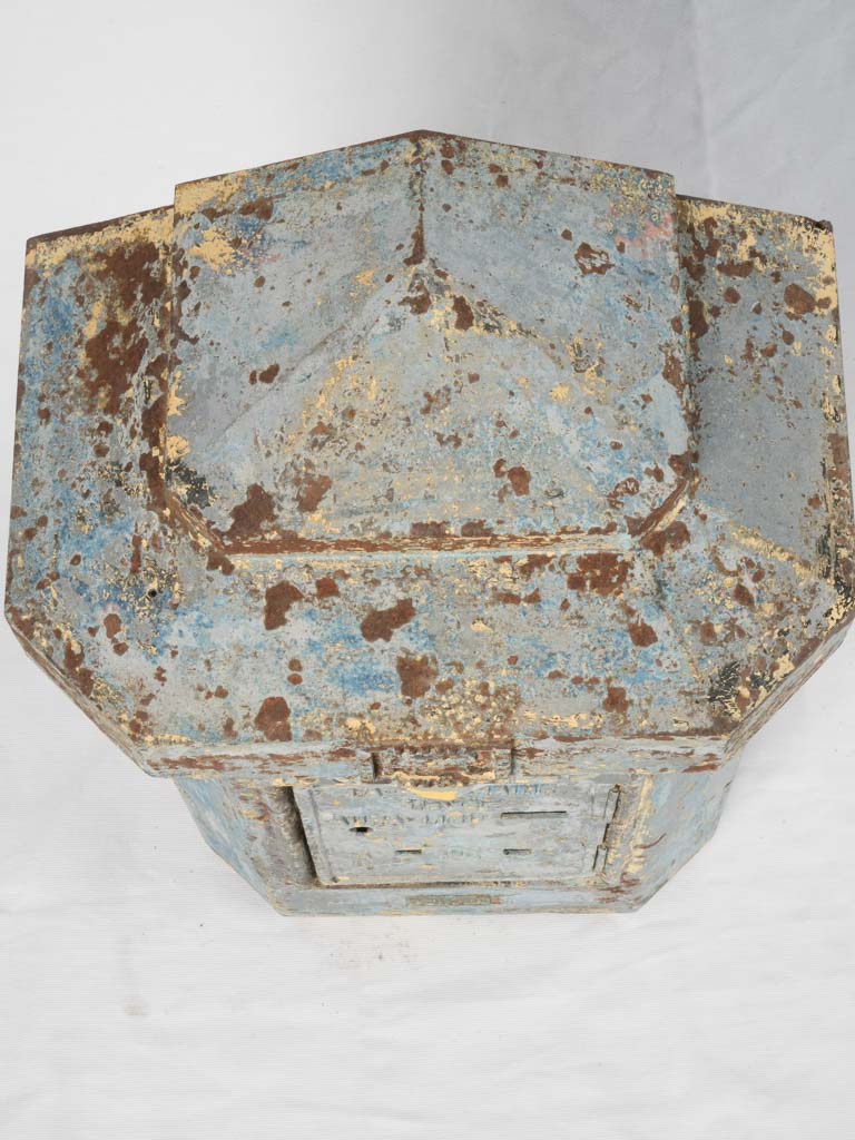 Early 20th-Century French Post Box w/ Blue Patina