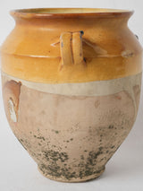 Vintage Provencal terracotta confit jar