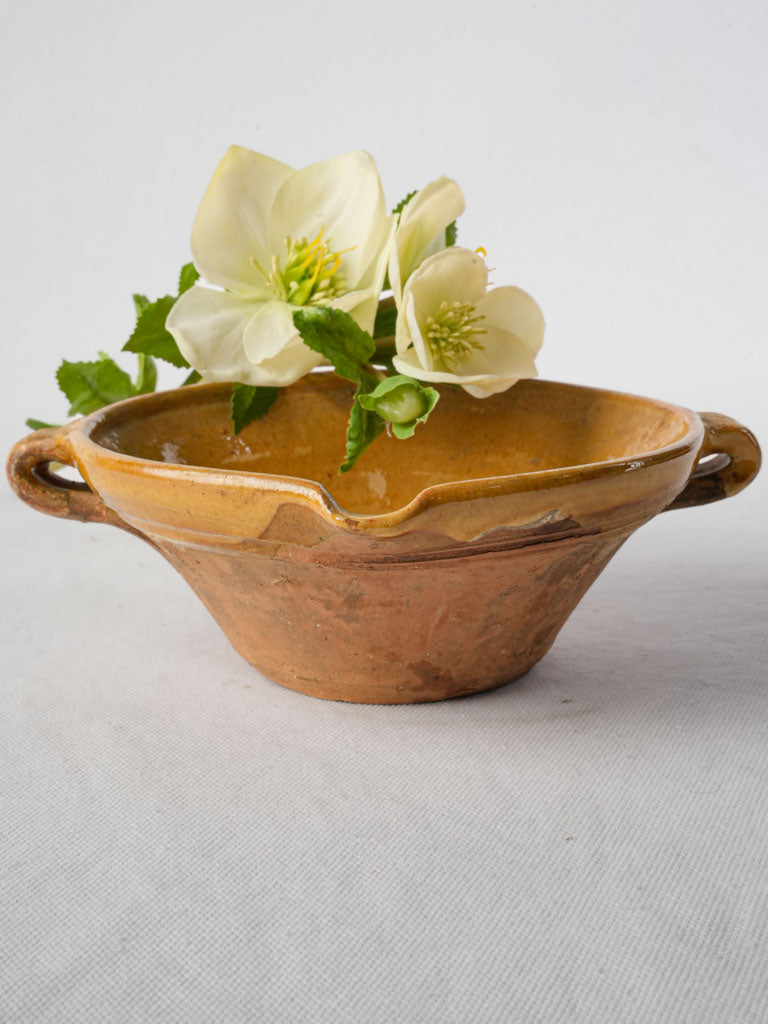 Rustic Provençal pottery tian bowl  