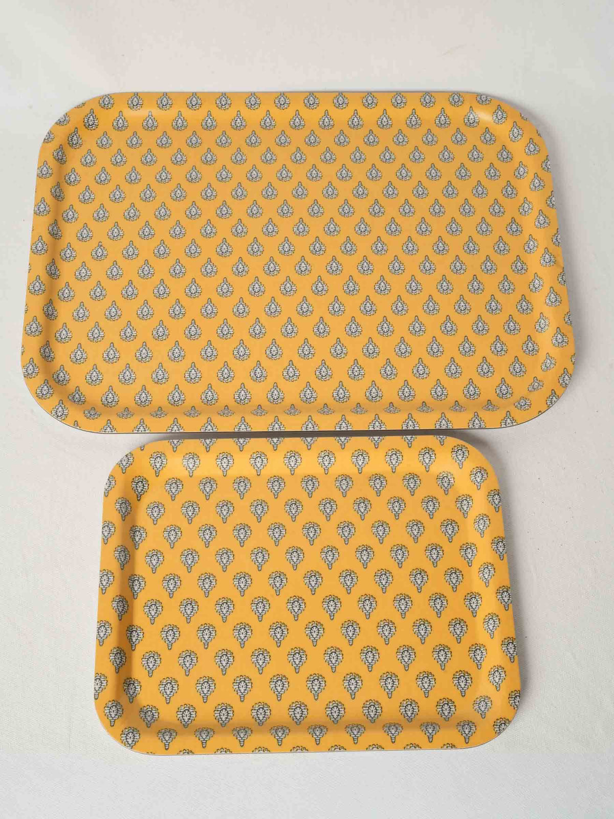 Pair of Vintage Olivades Melamine Trays Les Indiennes Provence