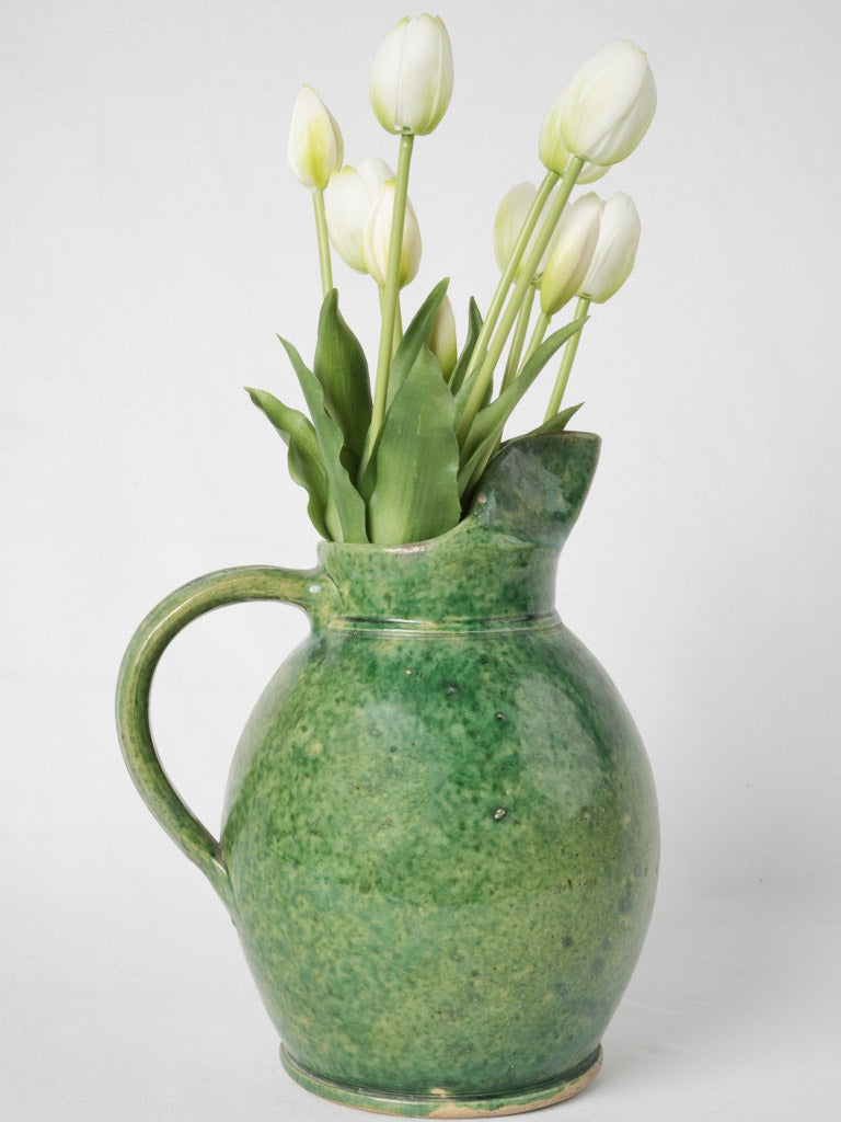 Artisanal vintage Var region terracotta pitcher