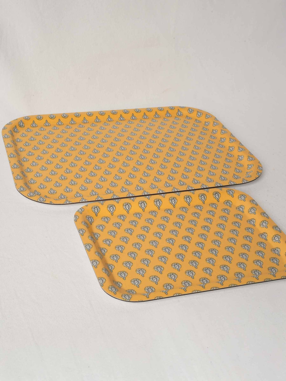 Pair of Vintage Olivades Melamine Trays Les Indiennes Provence