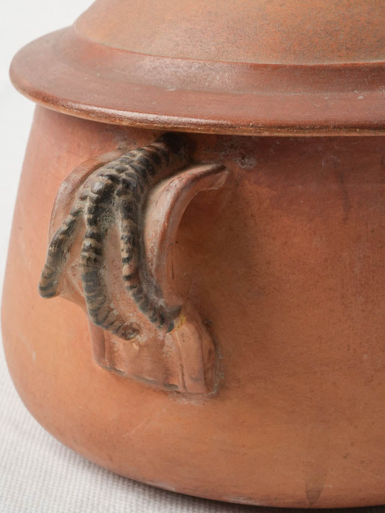 Ornamental stylized claw-handle tureen  