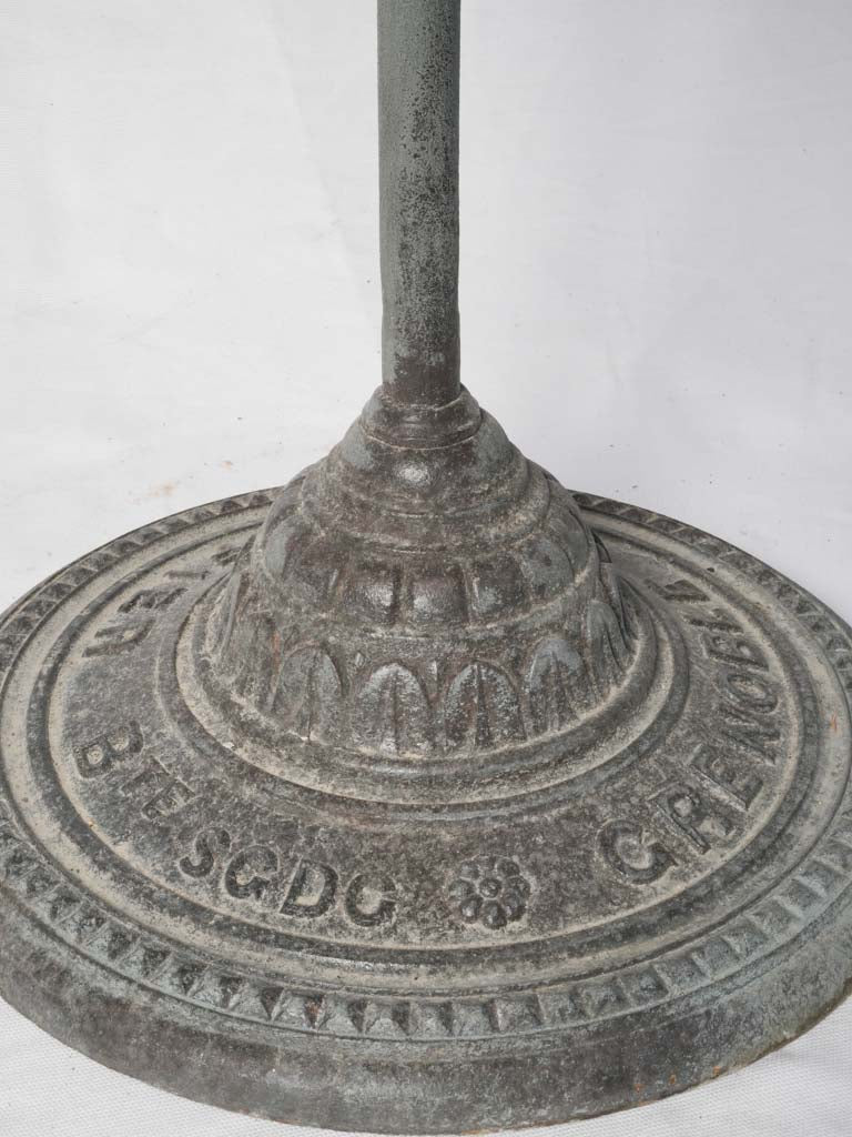 Decorative nineteenth-century Grenoble bistro table