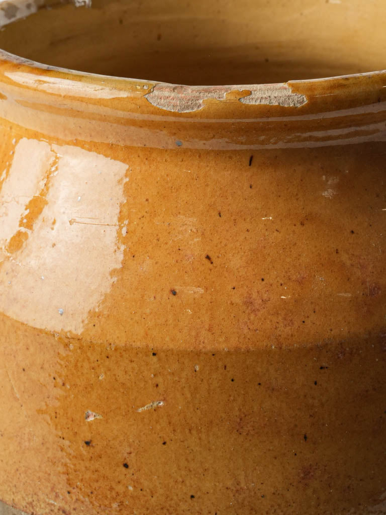 Timeless aged terracotta accent jar  