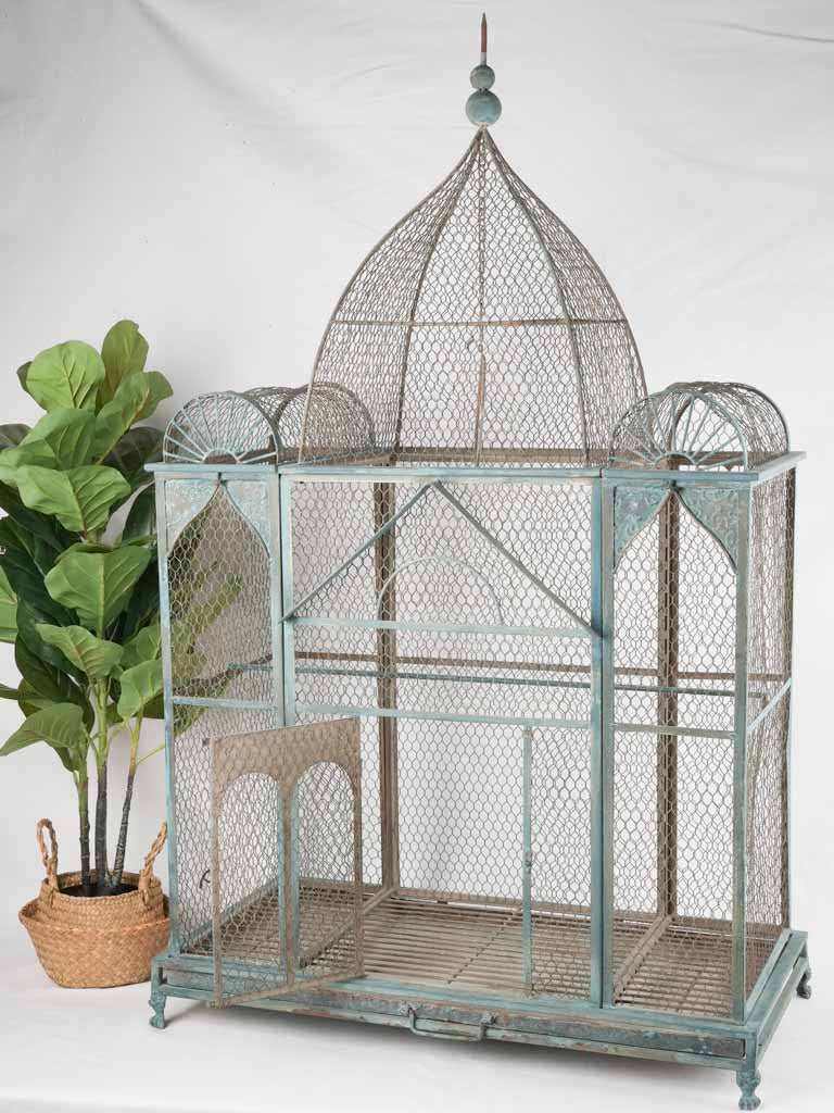 Huge Napoleon III antique French birdcage 59"