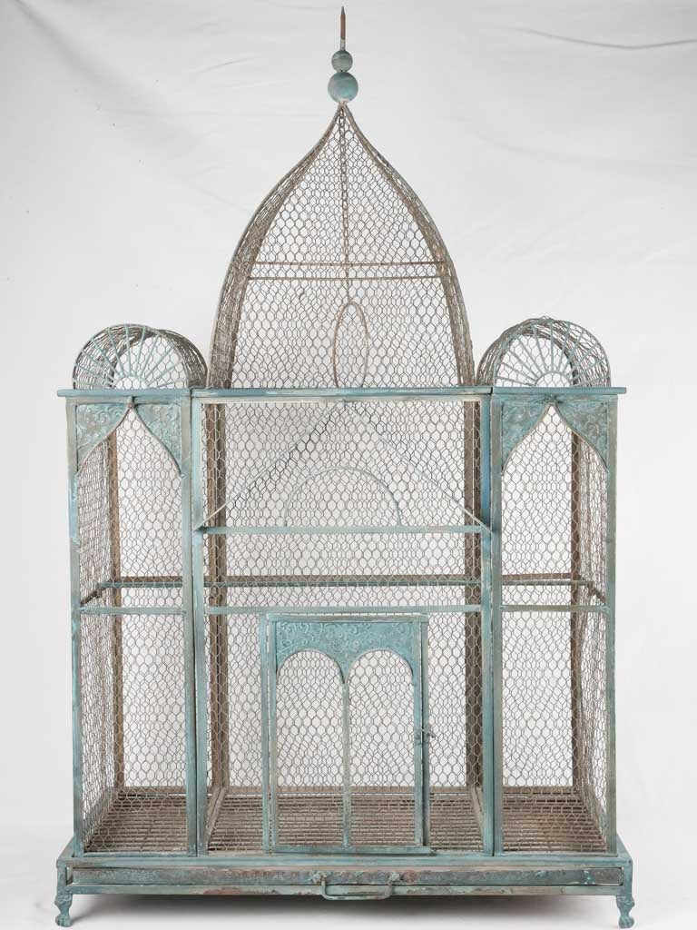 Huge Napoleon III antique French birdcage 59"