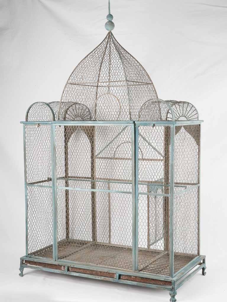 Huge Napoleon III antique French birdcage 59"
