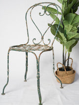 Charming green vintage metal chair