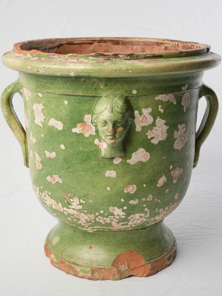 Antique Provençal terracotta garden urn