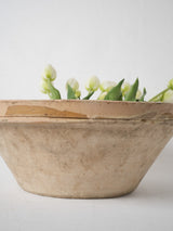 Vintage French earthenware salad bowl