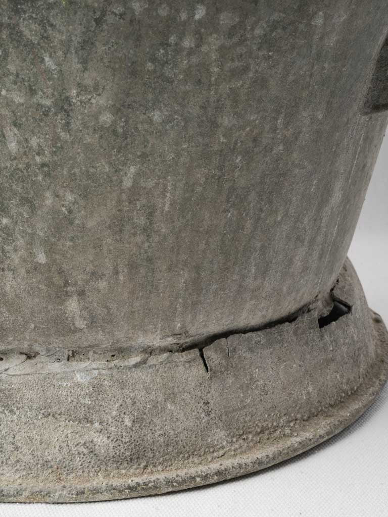 Early 20th-Century French Rustic Zinc Cachepot - 11½"