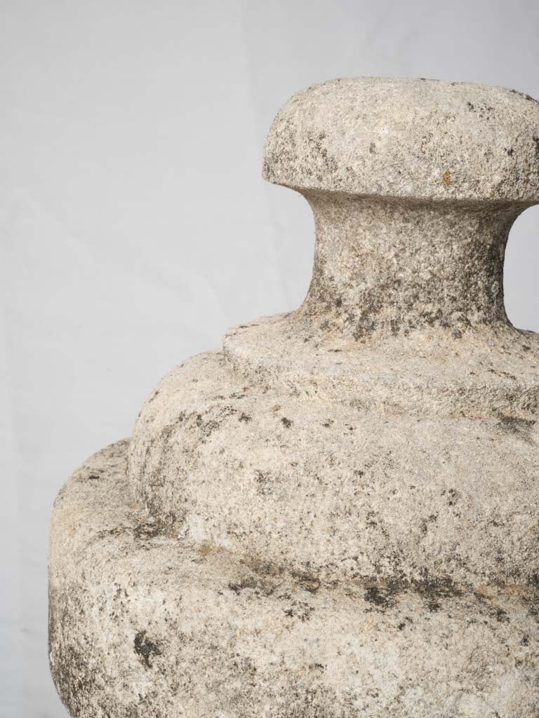 Classic column-top limestone finials