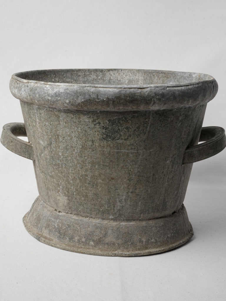 Early 20th-Century French Rustic Zinc Cachepot - 11½"