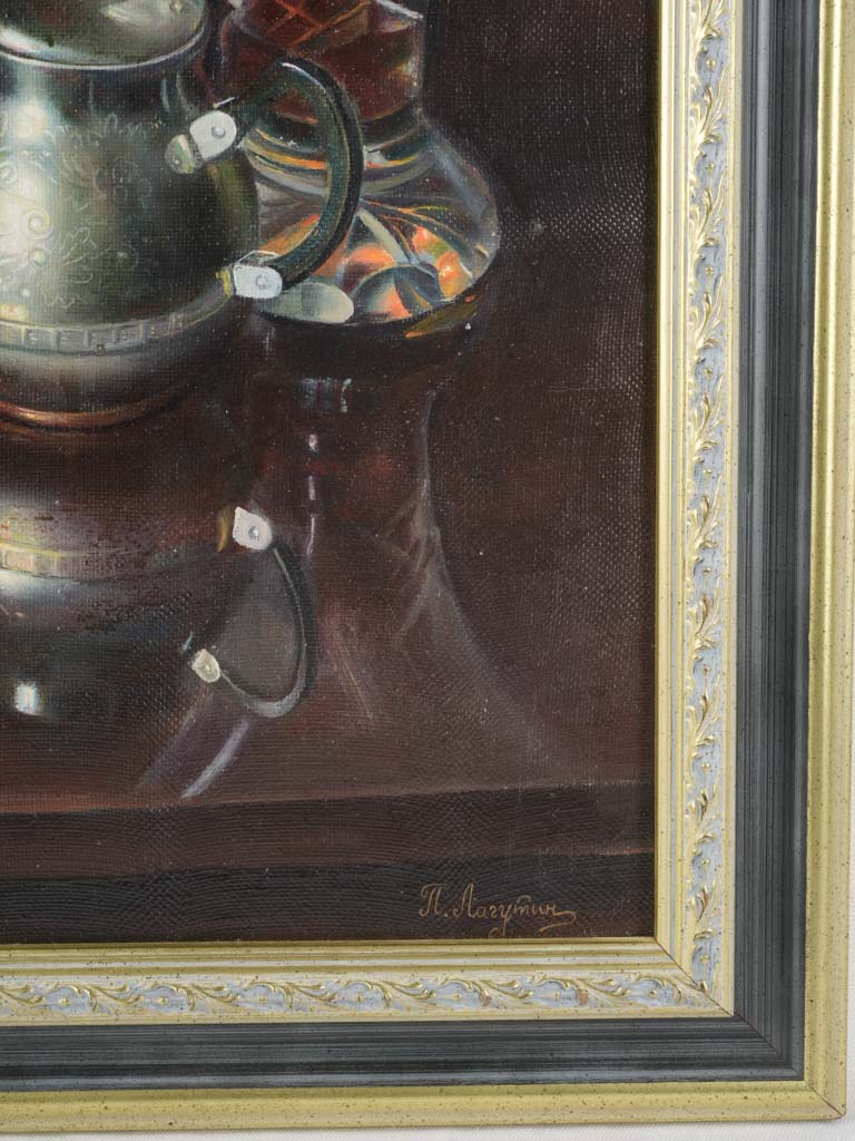 Sophisticated Modern Russian Still Life Painting - 39½" x 32¼"