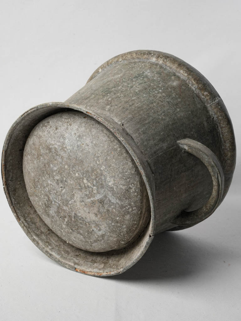 Early 20th-Century French Rustic Zinc Cachepot - 11½"