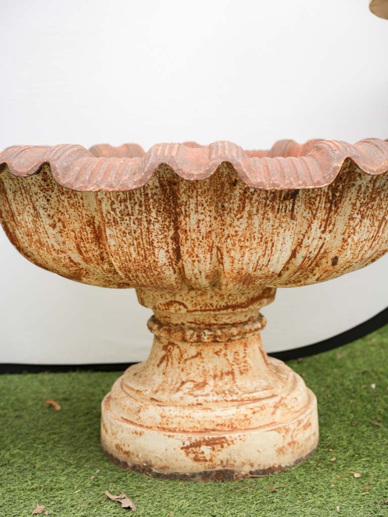 Beautifully weathered pair planters  