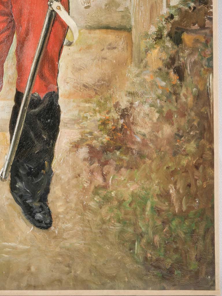 Portrait of a French Second Empire Dragoon c. 1860 - 21¾" x 15"