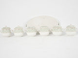 Dainty porcelain cream pots collection