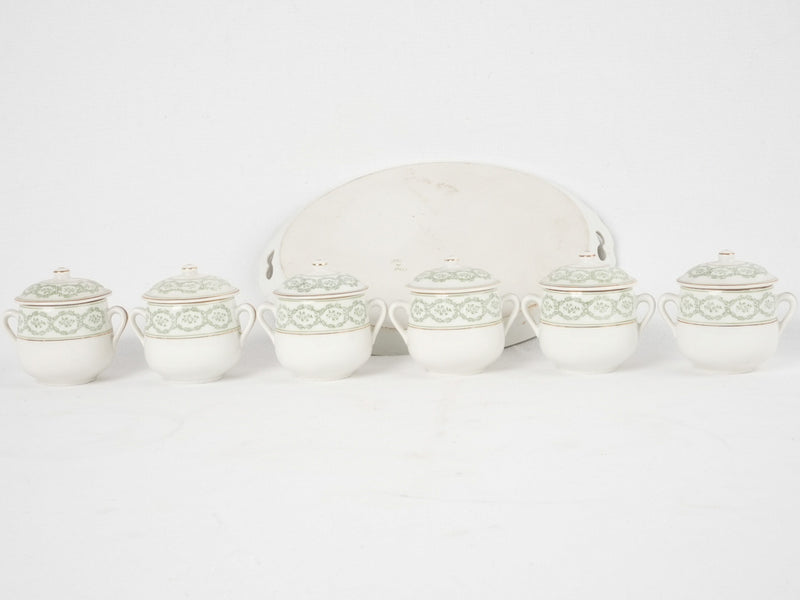 Dainty porcelain cream pots collection