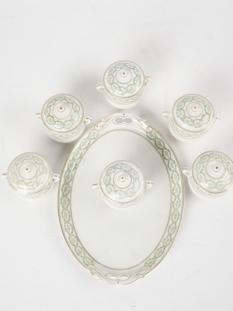 Elegant early-twentieth-century porcelain set