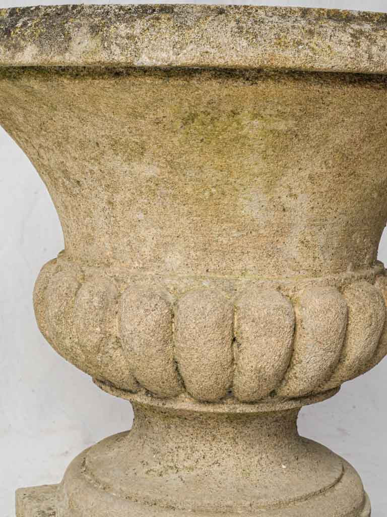 Provincial lobed concrete urns