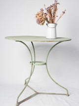 Antique French Garden Table w/ Sage Green Patina
