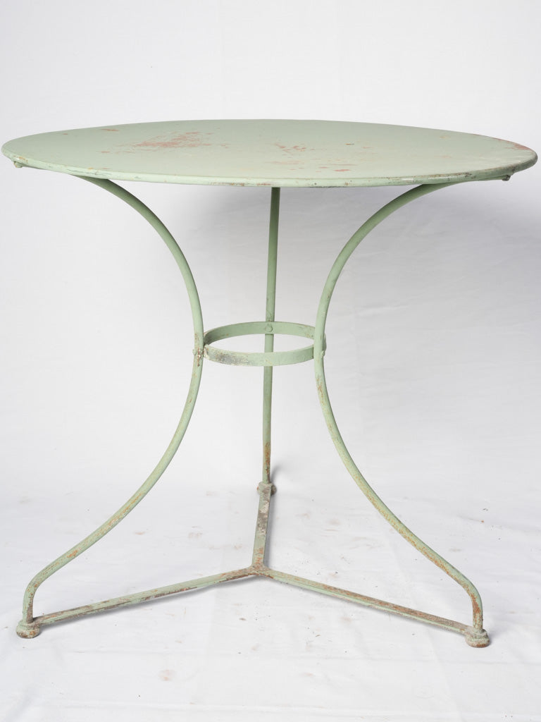 Antique French Garden Table w/ Sage Green Patina