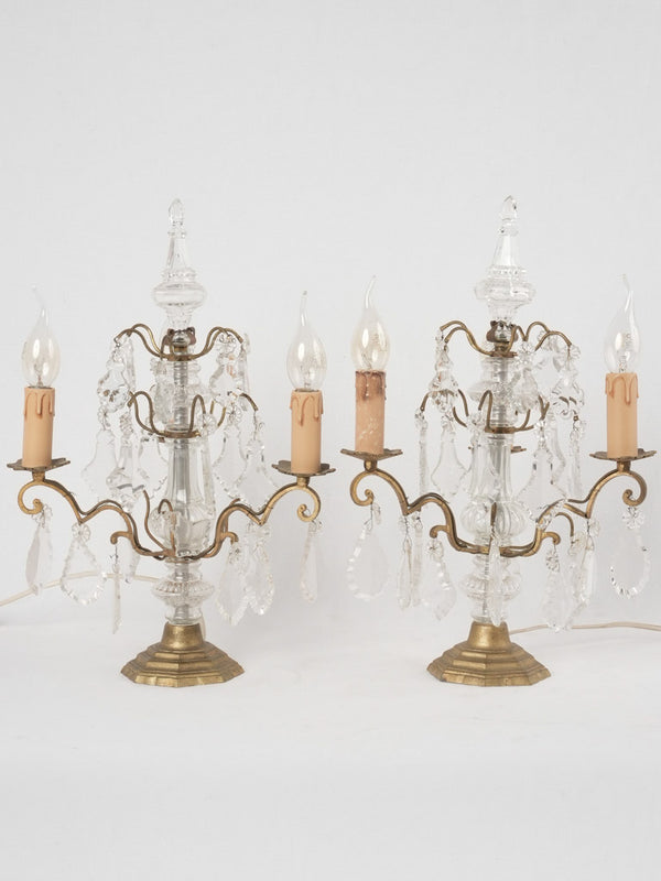 Vintage glass elegant boudoir lighting