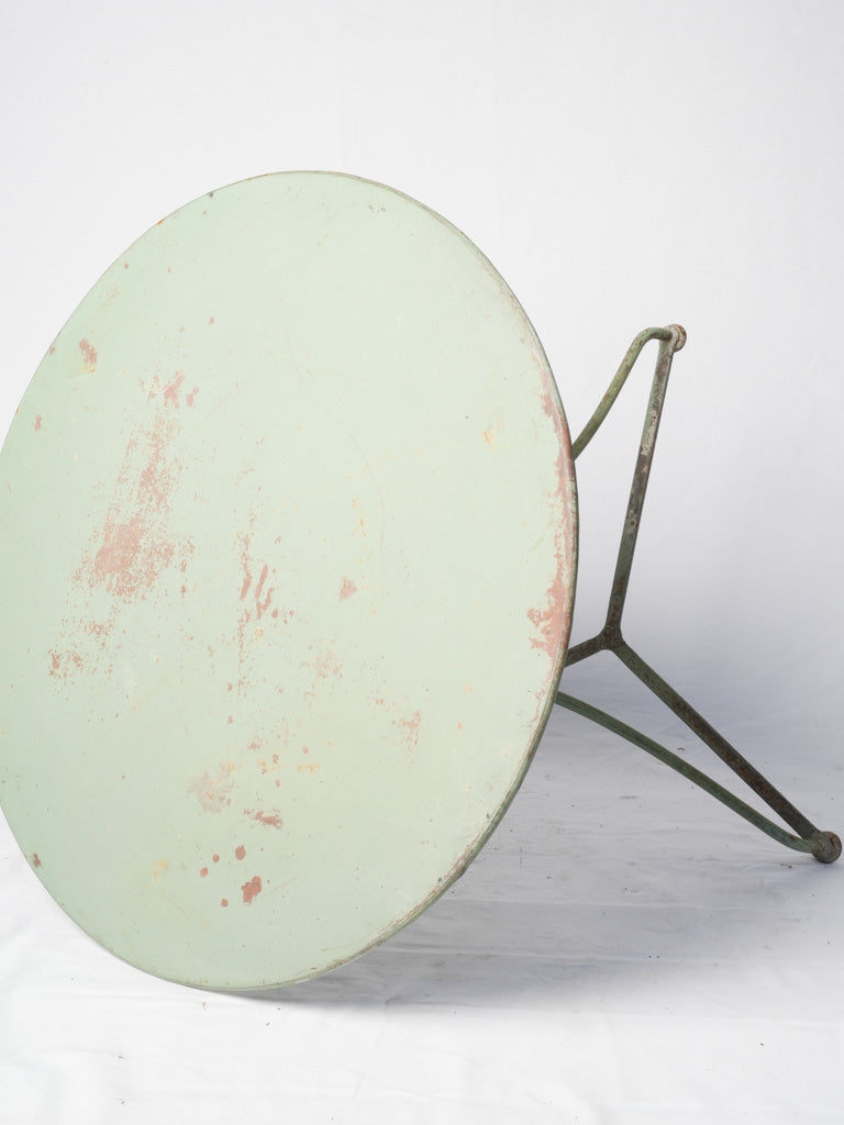 Antique French Garden Table w/ Sage Green Patina