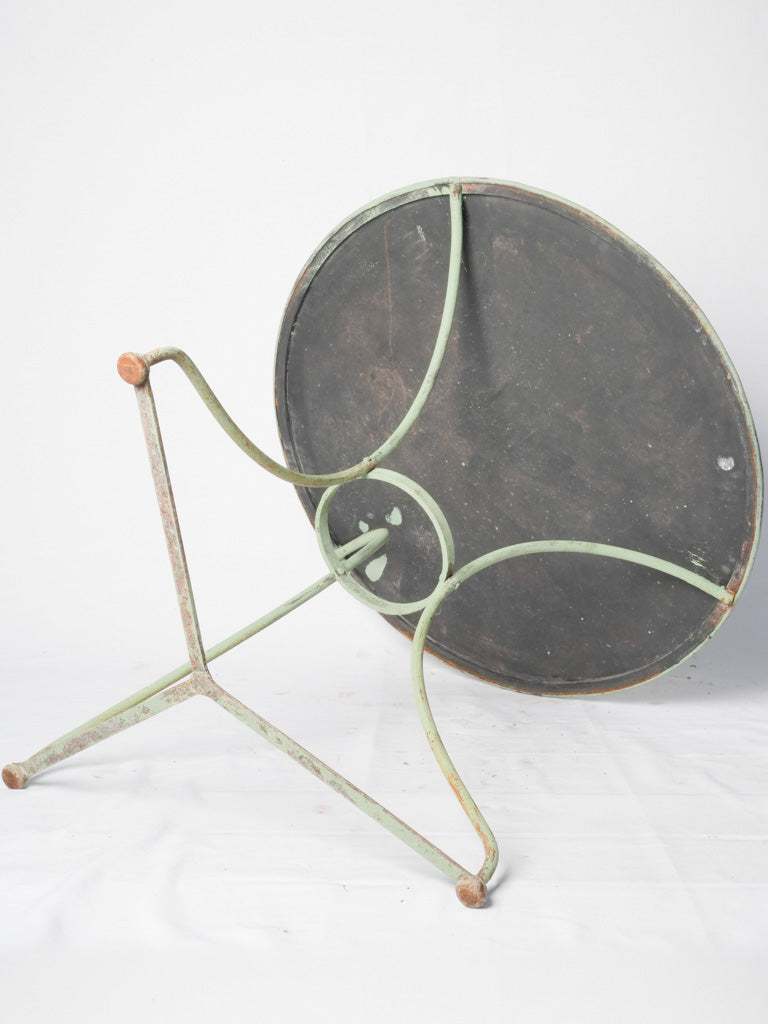 Antique French Garden Table w/ Sage Green Patina