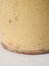Sunny yellow aged terracotta French container