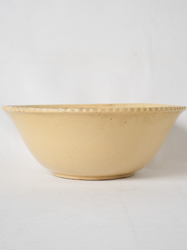Distinctive aged terracotta fruit serving bowl
